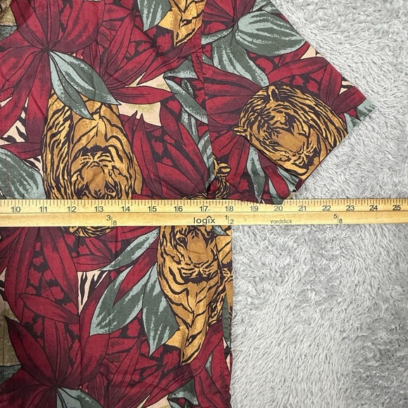 Bonobos Hawaiian Shirt Mens S Red Short‎ Sleeve Regular Fit Floral Print - Picture 6 of 7